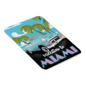 Vakantie naar Miami Reisposter Magneet (Rechterzijde)