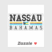 Vakantie Nassau Bahamas Vlag Sticker Cruise (Vel)