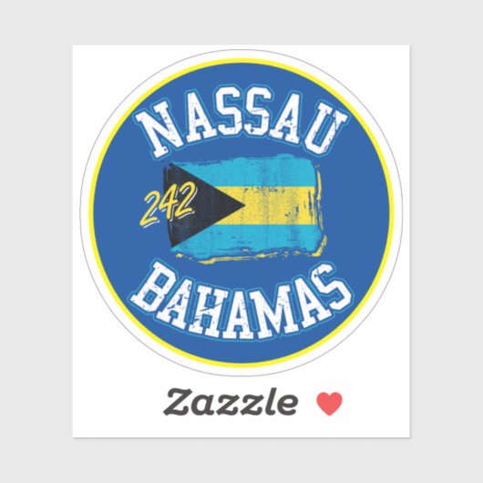 Vakantie Nassau Bahamas Vlag Sticker Cruise (Vel)