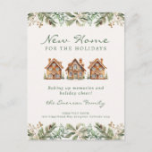 Vakantie Nieuwe Thuis Ansichtkaart Aankondigingskaart (Voorkant)