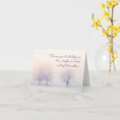 Vakantie/nieuwjaars winterkaart kaart (Gele Bloem)