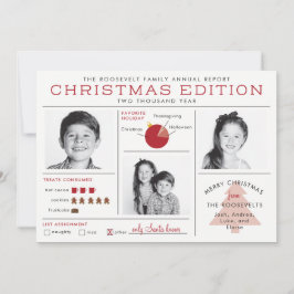 Vakantie Nieuwsbrief Infographic Funny Christmas Kaart