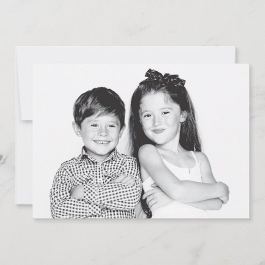 Vakantie Nieuwsbrief Infographic Funny Christmas Kaart (Achterkant)