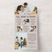 Vakantie Nieuwsbrief Trifold Kaart (Binnen)