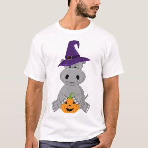 Vakantie Nijlpaard Halloween Heks Nijlpaard T-shirt