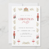 Vakantie Notenkraker kerstfeest uitnodiging (Voorkant)