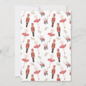 Vakantie Notenkraker kerstfeest uitnodiging (Achterkant)