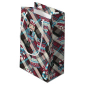 Vakantie Notenkraker Kerstplakken Geschenktas Klein Cadeauzakje (Achterkant Gekanteld)