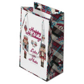 Vakantie Notenkraker Lets Go Nuts Gift Bag Klein Cadeauzakje (Achterkant Gekanteld)