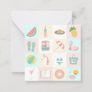 Vakantie Notitiekaartje