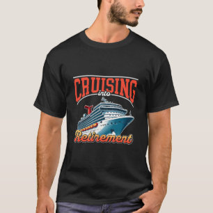 Vakantie op cruiseschip Gepensioneerd cruisen naar T-shirt