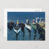 Vakantie op de Hudson | George Luks Briefkaart (Voorkant / Achterkant)