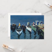 Vakantie op de Hudson | George Luks Kaart (Voorkant / Achterkant in situ)