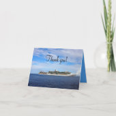 vakantie op een cruiseschip | Nautische dank u Bedankkaart (Voorkant)
