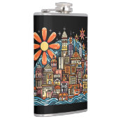 Vakantie op een eiland heupfles (Rechts)