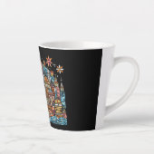 Vakantie op een eiland latte mok (Rechts)