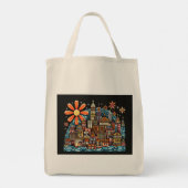 Vakantie op een eiland tote bag (Achterkant)