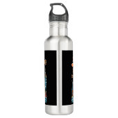 Vakantie op een eiland waterfles  (Achterkant)