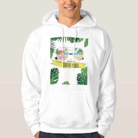 vakantie op het eiland zuidpadre hoodie (Voorkant)
