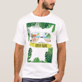 vakantie op het eiland zuidpadre t-shirt (Voorkant)