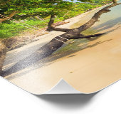 Vakantie op het tropische eiland foto afdruk (Hoek)