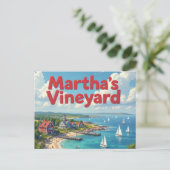 vakantie op marthas vineyard briefkaart (Staand voorkant)