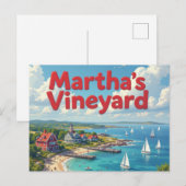 vakantie op marthas vineyard briefkaart (Voorkant / Achterkant)
