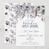 Vakantie Open Huis Feest, Vakantie Lunch Kaart (Voorkant / Achterkant)