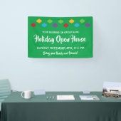 Vakantie Open Huis Kerst Ornamenten Spandoek (Beurs)