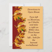 Vakantie Open Huis November Thanksgiving Feestdagenkaart (Achterkant)