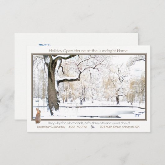 Vakantie Open Huis: uitnodiging (Voorkant / Achterkant)