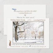 Vakantie Open Huis: uitnodiging (Voorkant / Achterkant)