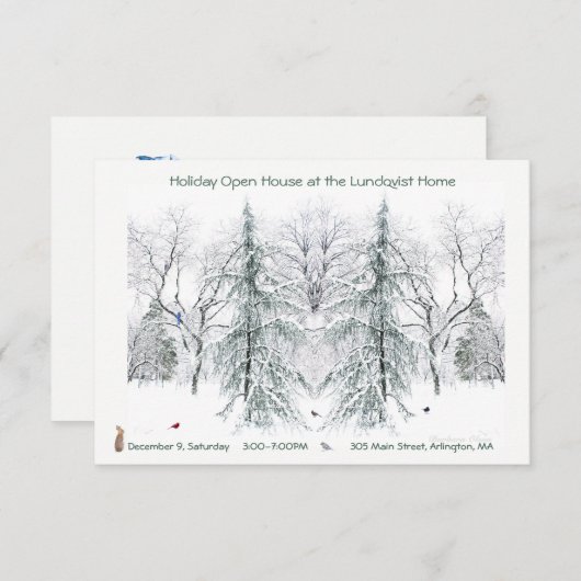 Vakantie Open Huis: uitnodiging (Voorkant / Achterkant)