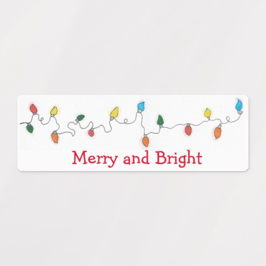 Vakantie opslag en cadeau labels (Design 1)