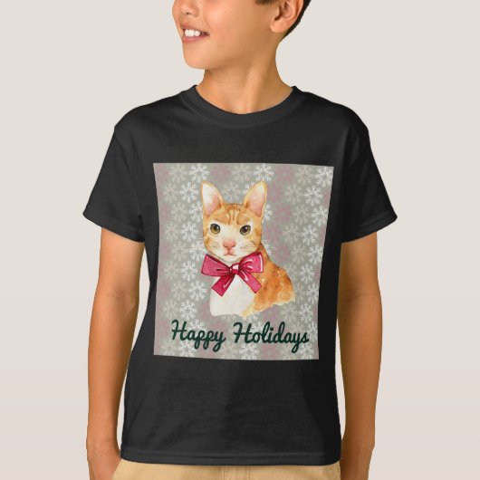 Vakantie Oranje Tabby T-shirt (Voorkant)