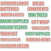 Vakantie Organiseren  Vinyl Stickers (Voorkant)