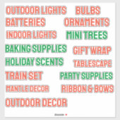 Vakantie Organiseren  Vinyl Stickers (Vel)