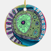 Vakantie ornament Kerstboom cadeau kunst (Achterkant)