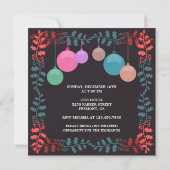 Vakantie Ornament Uitwisseling Kerstfeest Kaart (Achterkant)