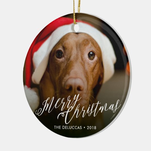 Vakantie Ornament *Vrolijke Scriptmas* (Links)