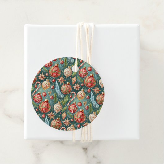 Vakantie Ornamenten cadeau Bedankjes Labels (In situ)