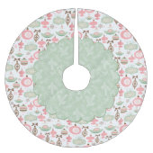 Vakantie Ornamenten en Evergreens Treeskirt Kerstboom Rok (Voorkant)