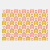 Vakantie Ornamenten en kralen trio cadeau wrap Inpakpapier Vel (Voorkant 3)