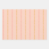 Vakantie Ornamenten en kralen trio cadeau wrap Inpakpapier Vel (Voorkant 2)