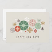 Vakantie Ornamenten en sterren Feestdagenkaart (Voorkant / Achterkant)