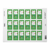 Vakantie Ornamenten Tall Photo Lijst Etiket (Full Sheet)