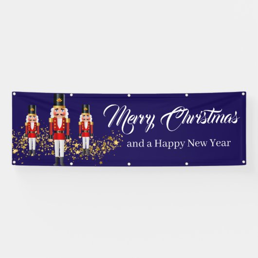 Vakantie Outdoor Banner Notenkraker (Horizontaal)