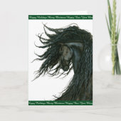 Vakantie Paard Groeten Friese door Bihrle Feestdagen Kaart (Voorkant)