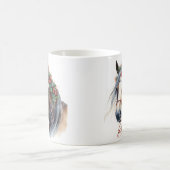 Vakantie paard Kerstmis koffie mok (Center)