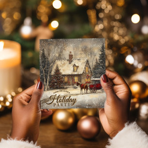 Vakantie Paardenkoets Home Party Kaart